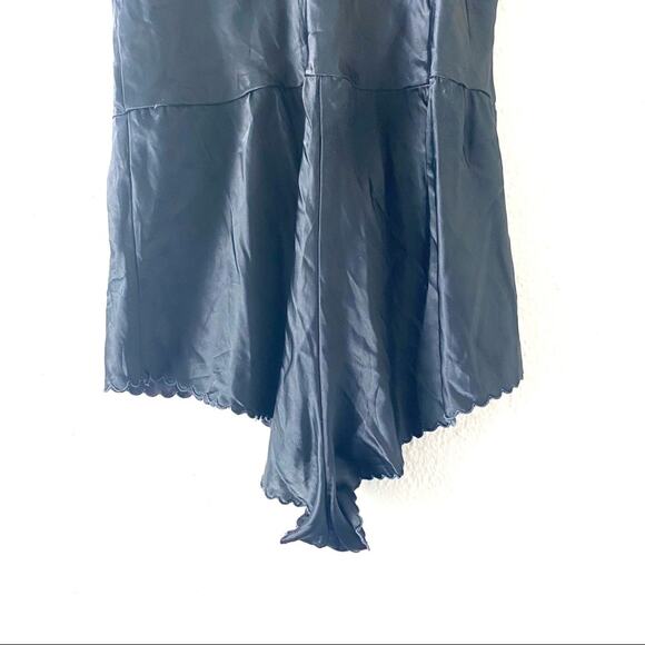 Vintage Barbizon Black Satin Lingerie Romper Small - Picture 4 of 9